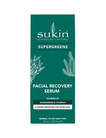 Sukin Supergreens Recovery Serum, 30ml product photo