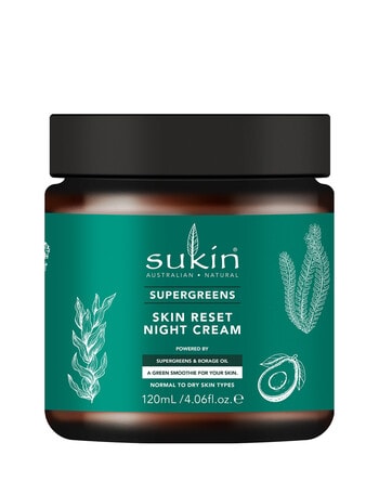 Sukin Supergreens Skin Reset Night Cream, 120ml product photo