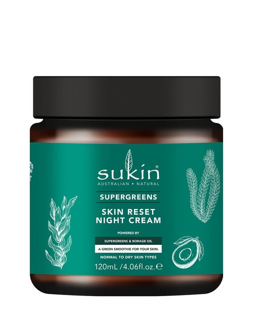 Sukin Supergreens Skin Reset Night Cream, 120ml product photo