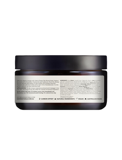 Sukin Dream Big Body Yoghurt, 200g product photo View 02 L