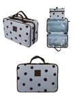 Tender Love + Carry Hanging Washbag, Blue Choc Polka product photo