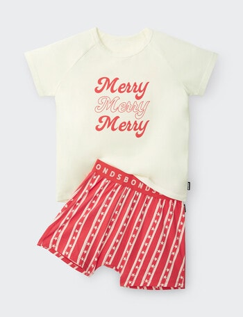 Bonds Christmas PJ Set, Very Merry, 2-14 product photo