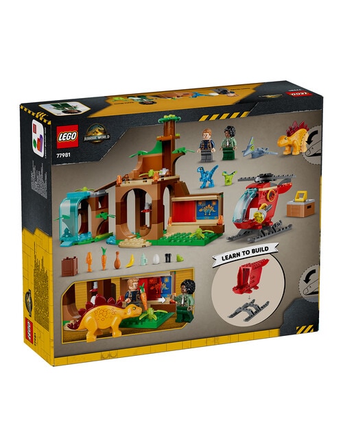 LEGO Jurassic World Velociraptor, Stegosaurus & Pteranodon, 77981 product photo View 02 L