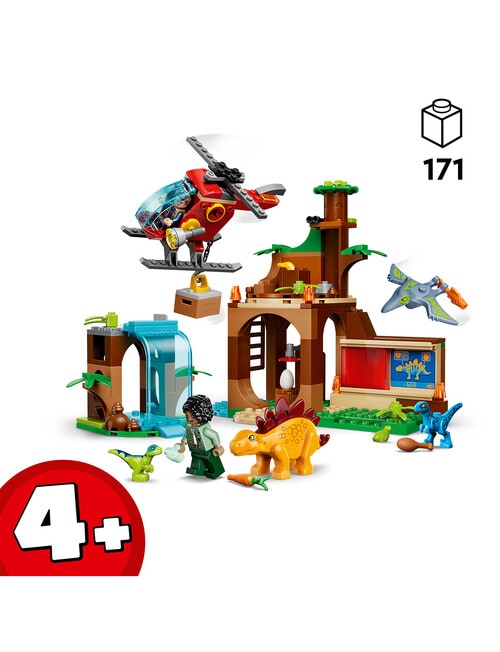 LEGO Jurassic World Velociraptor, Stegosaurus & Pteranodon, 77981 product photo View 05 L