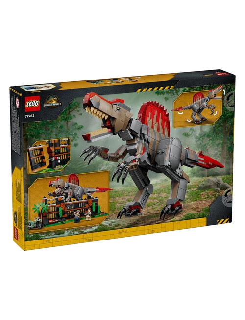 LEGO Jurassic World Spinosaurus Dinosaur Escape, 77982 product photo View 02 L