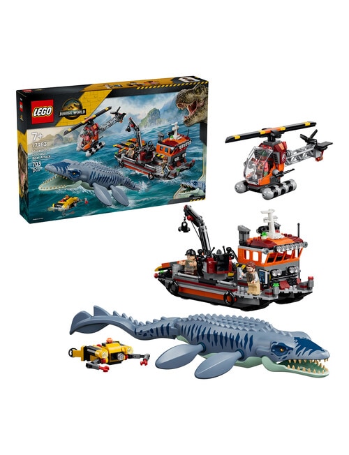 LEGO Jurassic World Mosasaurus Dinosaur Boat Attack, 77983 product photo