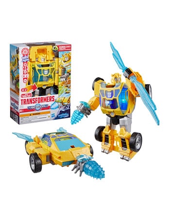 Transformers CYBERWORLD Bumblebee Power Spark Energon Surge Electronic Action Figure product photo