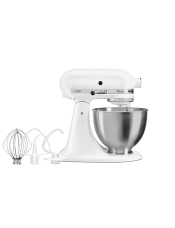 KitchenAid Classic Stand Mixer, 5KSM45AWH, White product photo