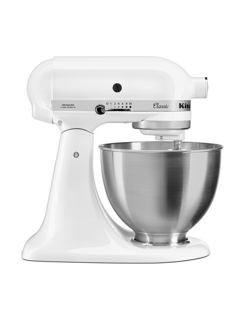 KitchenAid Classic Stand Mixer, 5KSM45AWH, White product photo View 02 L