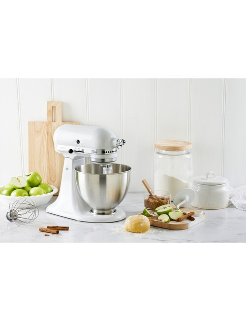 KitchenAid Classic Stand Mixer, 5KSM45AWH, White product photo View 07 L