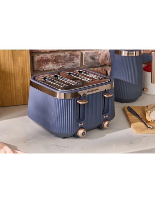Russell Hobbs Bronte 4 Slice Toaster, RHT2677NVY, Navy product photo View 02 L