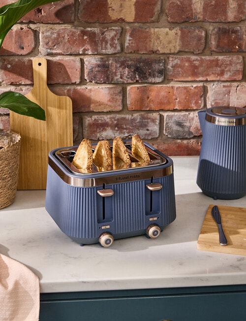 Russell Hobbs Bronte 4 Slice Toaster, RHT2677NVY, Navy product photo View 05 L