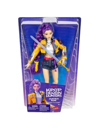 KPop Demon Hunters HUNTR/X Rumi Fashion Doll in Removable Look With Themed Movie Accessories product photo