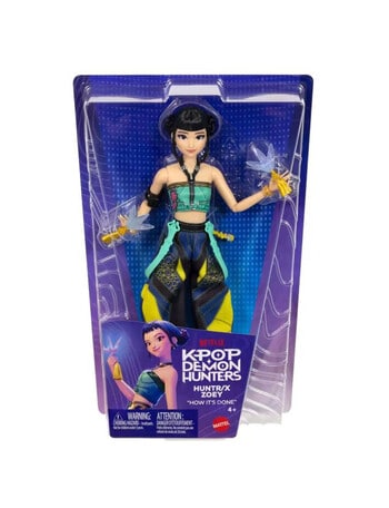 KPop Demon Hunters HUNTR/X Zoey Fashion Doll in Removable Look with Themed Movie Accessories product photo
