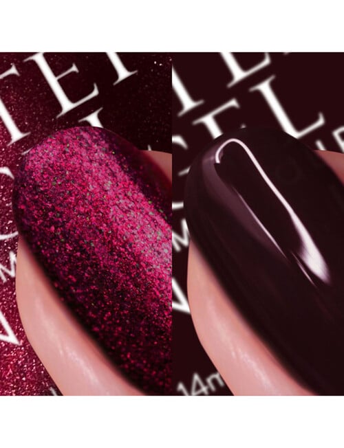 Nails Inc Topless Duo Cherry Noir, Scarlett Red Burgundy & Billie Classic Burgundy, 2 x 14ml product photo View 03 L