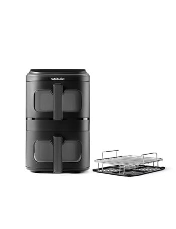 NutriBullet Double Stacked Air Fryer, NBA07400, Black product photo