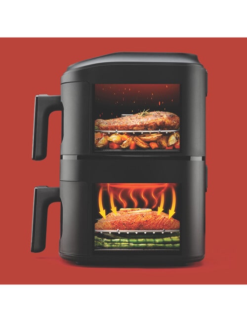 NutriBullet Double Stacked Air Fryer, NBA07400, Black product photo View 04 L