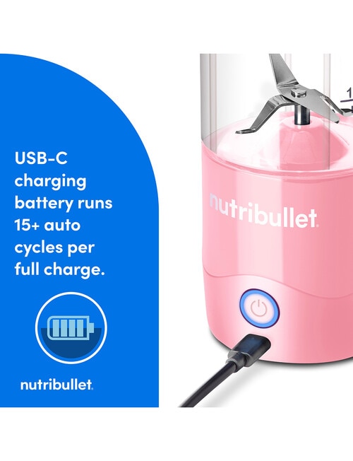 NutriBullet Portable Blender, NB07400PLP, Petal Pink product photo View 05 L