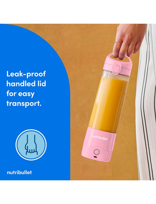 NutriBullet Portable Blender, NB07400PLP, Petal Pink product photo View 06 L