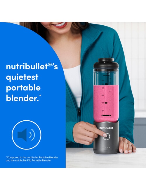 NutriBullet Flex Portable Blender, NBPB07222, Gunmetal Grey product photo View 09 L