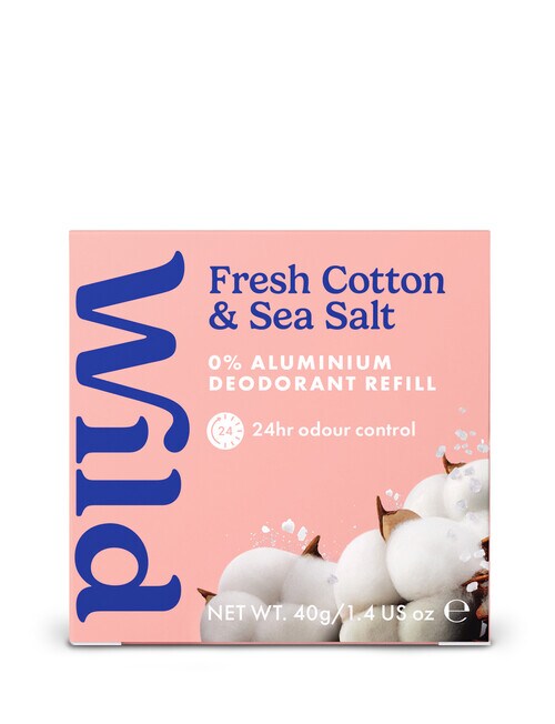 Wild Deodorant Refill, Fresh Cotton & Sea Salt product photo View 02 L