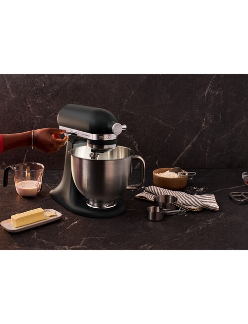 KitchenAid Artisan Plus 4.7 Litre Stand Mixer - Matte Black product photo View 07 L