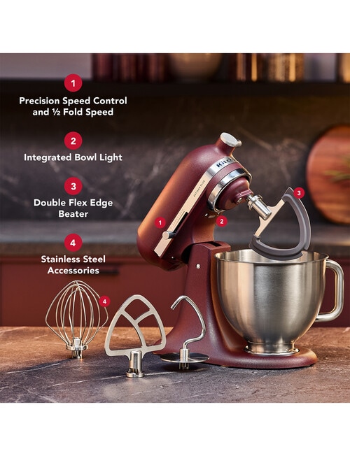 KitchenAid Artisan Plus 4.7 Litre Stand Mixer - Sun Dried Tomato product photo View 06 L