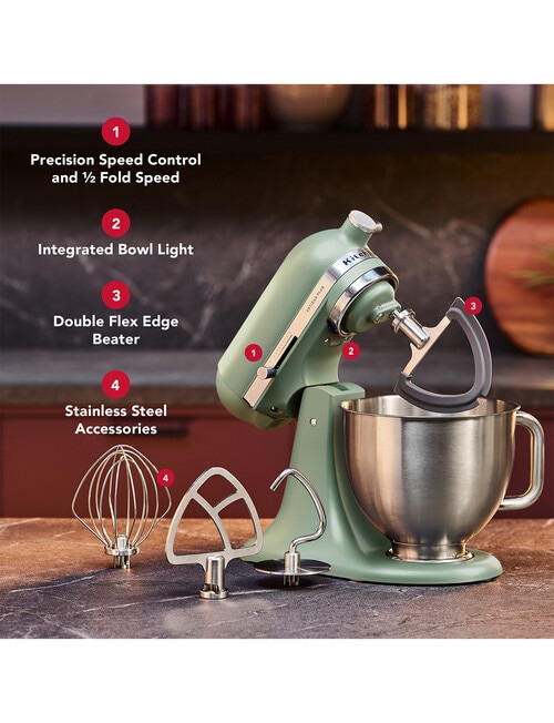 KitchenAid Artisan Plus 4.7 Litre Stand Mixer - Cardamon product photo View 04 L