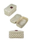 Tender Love + Carry Double Zip Utility, Merlot Polka product photo