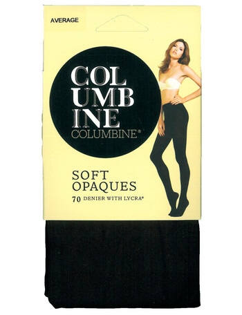 Columbine Matte Soft Opaque Tights, 70D, Black product photo