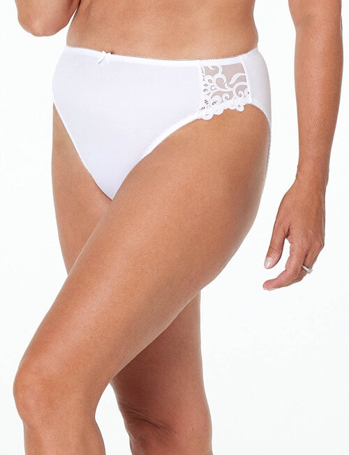 Fayreform Coral Hi-Cut Brief, White product photo View 02 L