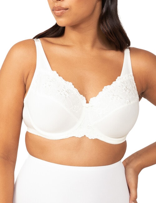 Triumph Embroidered Minimiser Underwire Bra, Ivory, D-E product photo