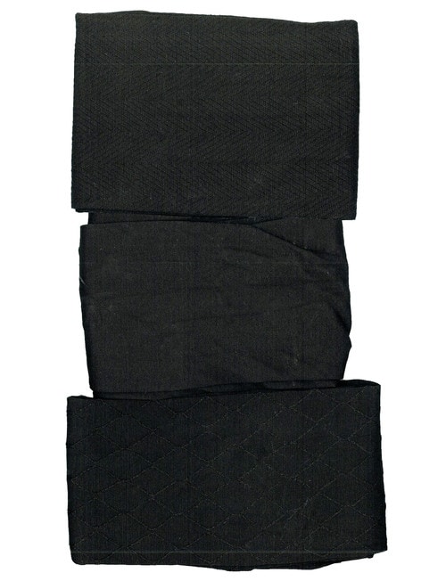 Secrets Patterned Knee-Highs, 3-Pack, Black product photo View 02 L