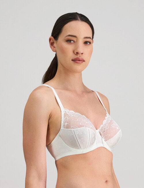 Bendon Yvette Underwire Bra, White, B-DD product photo View 03 L