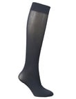 Columbine Pretty Plus Sheer Knee-High, 50 Denier, Black product photo View 02 S