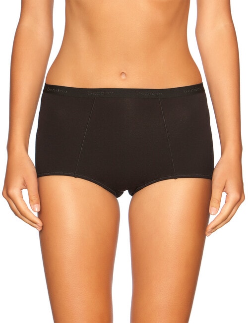 Bendon Body Cotton Full Brief, Black product photo