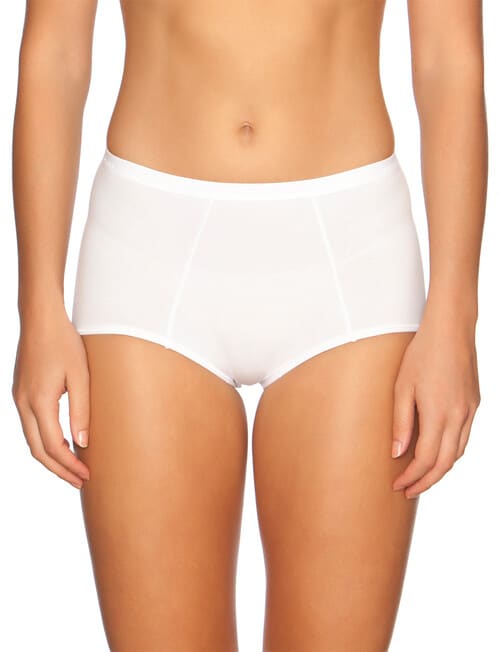 Bendon Body Cotton Trouser Brief, White product photo