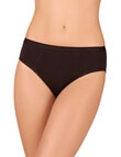 Bendon Body Cotton Hi Cut Brief, Black product photo