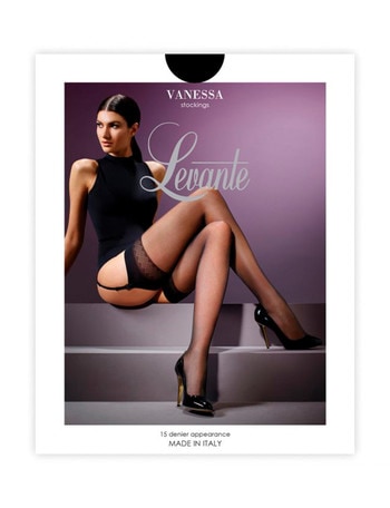 Levante Vanessa Stocking, 15 Denier, Nero product photo