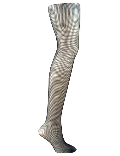 Columbine Fishnet Pantyhose, Black product photo View 02 L