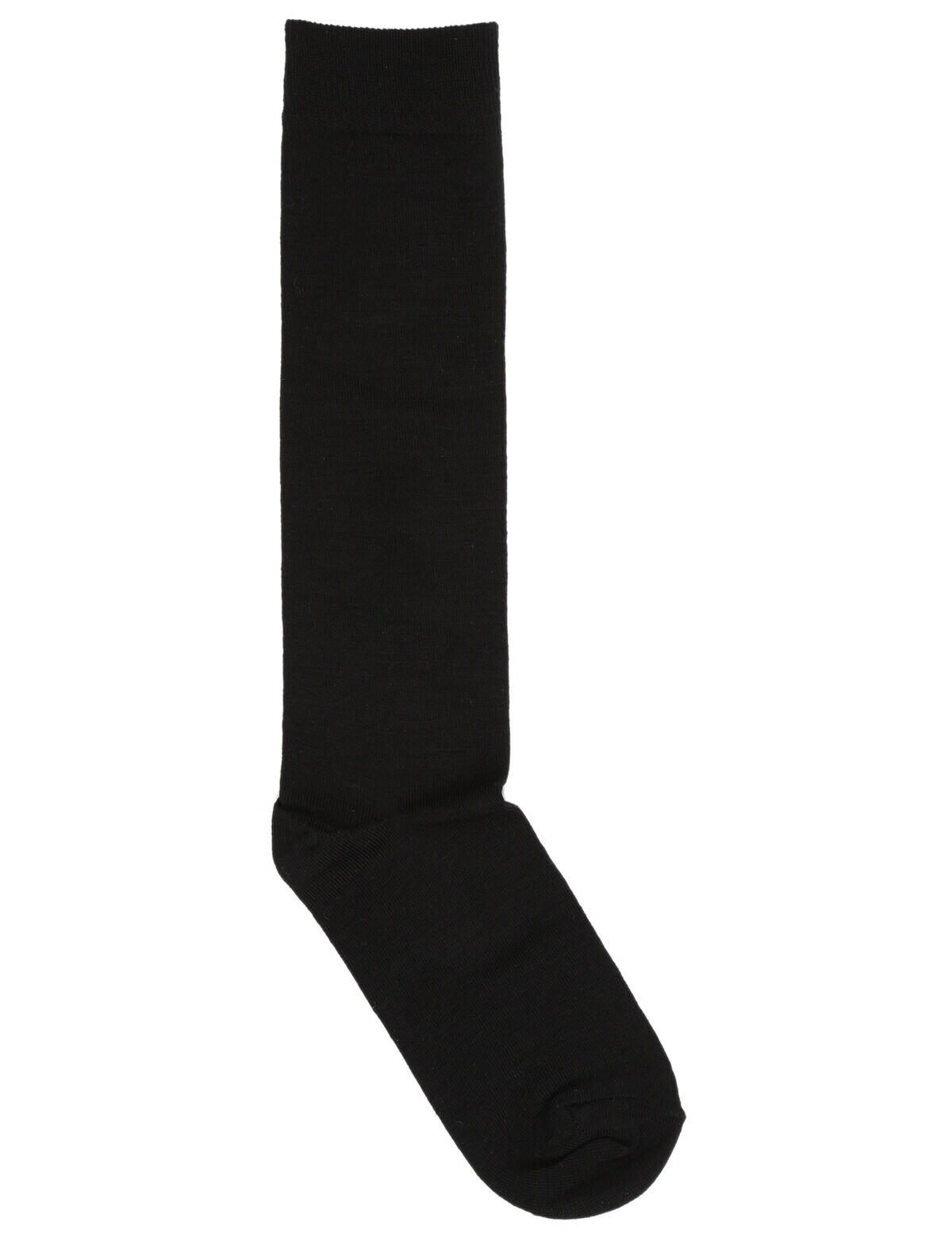 Columbine Merino Wool Knee-High Sock, Black - Socks