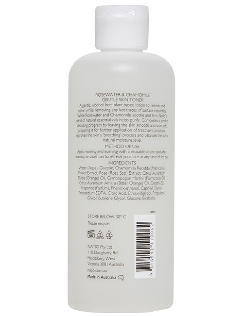 Natio Aromatherapy Rosewater and Chamomile Gentle Skin Toner, 250ml product photo View 02 L