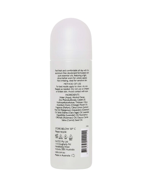 Natio Aromatherapy Aluminium Free Roll On Deodorant product photo View 29 L