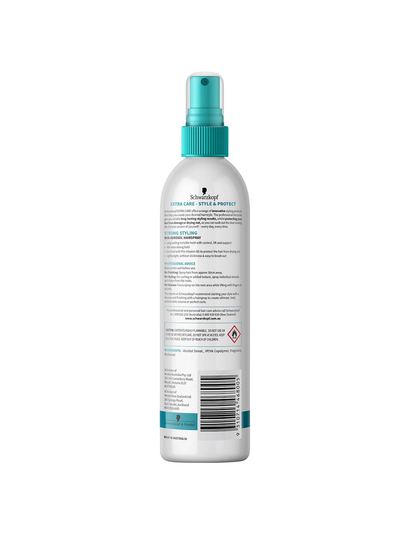 Schwarzkopf Extra Care Strong Styling Non-Aerosol Hairspray 200ml product photo View 02 S