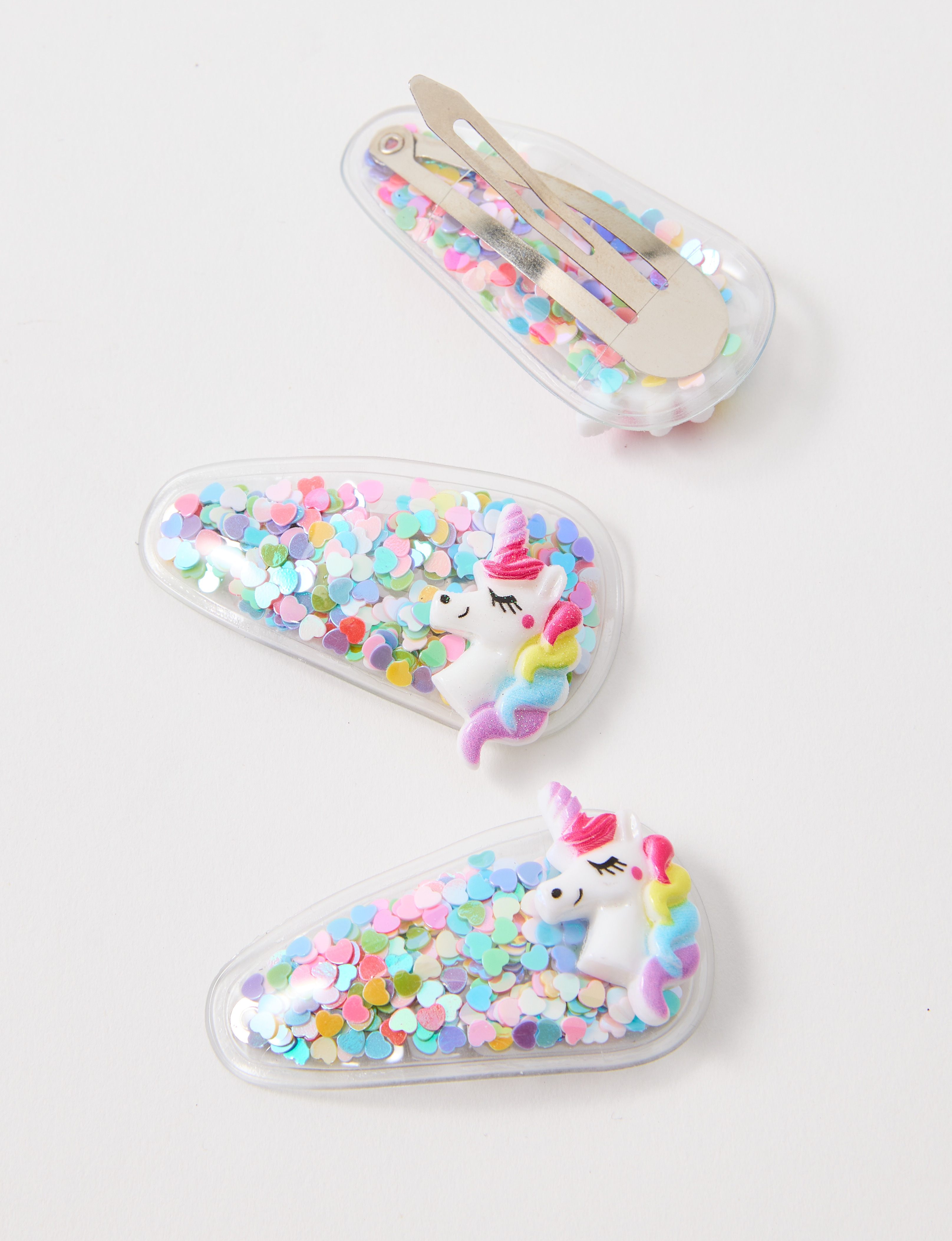 Mac & Ellie Funfetti Clip, 3-Piece, Unicorn product photo View 02 L