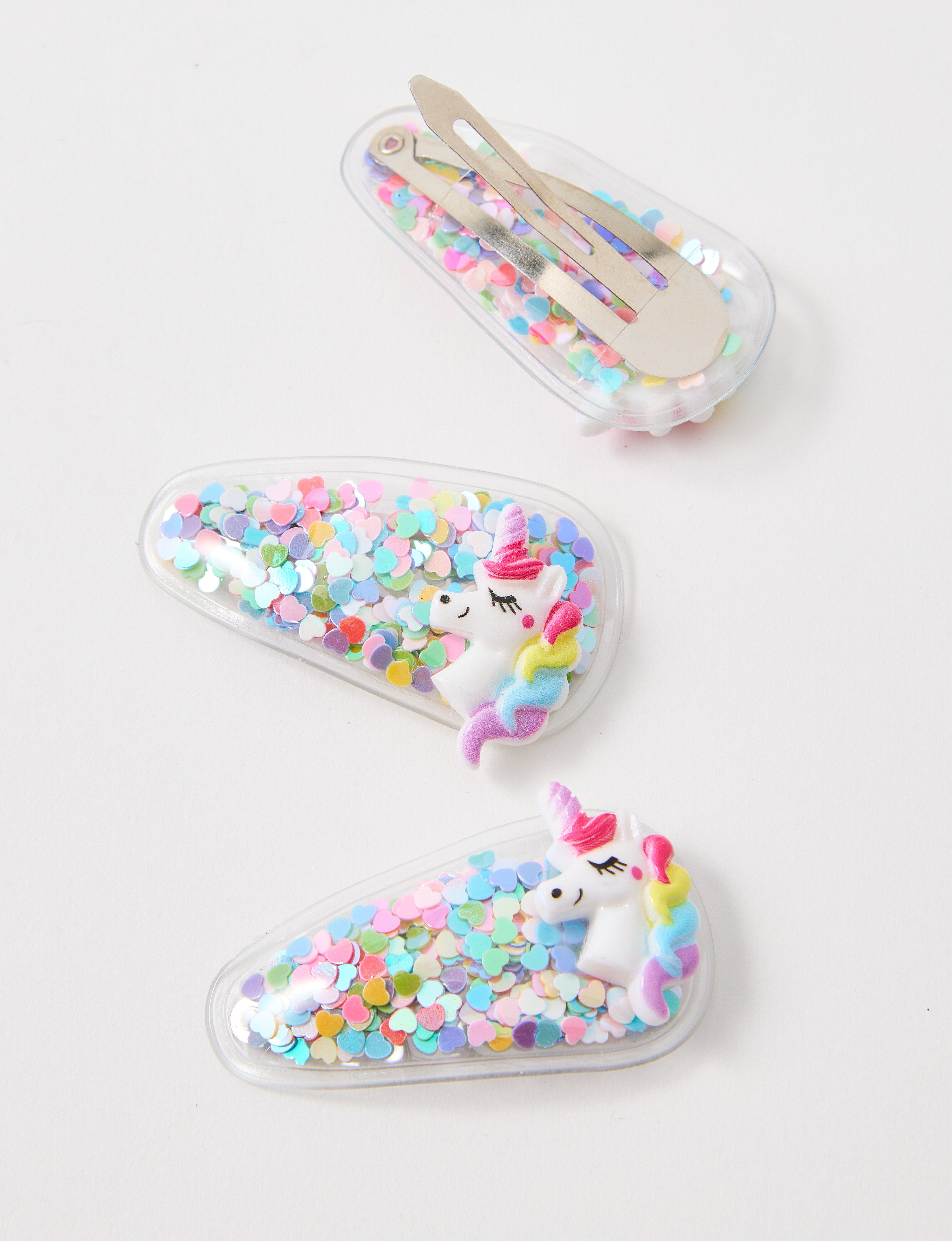 Mac & Ellie Funfetti Clip, 3-Piece, Unicorn product photo View 02 S