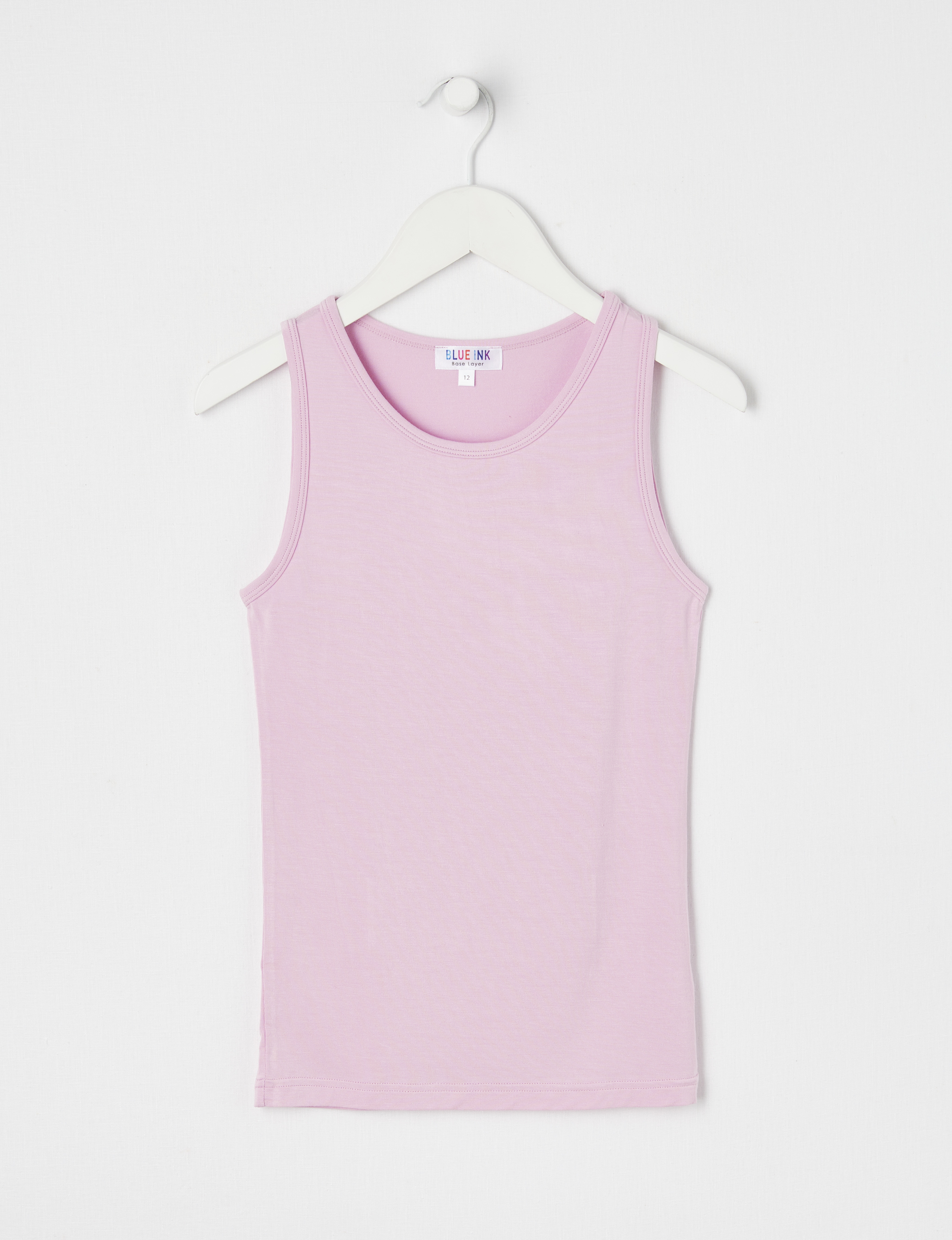 Blue Ink Bamboo Singlet, Pink, 8-14 product photo