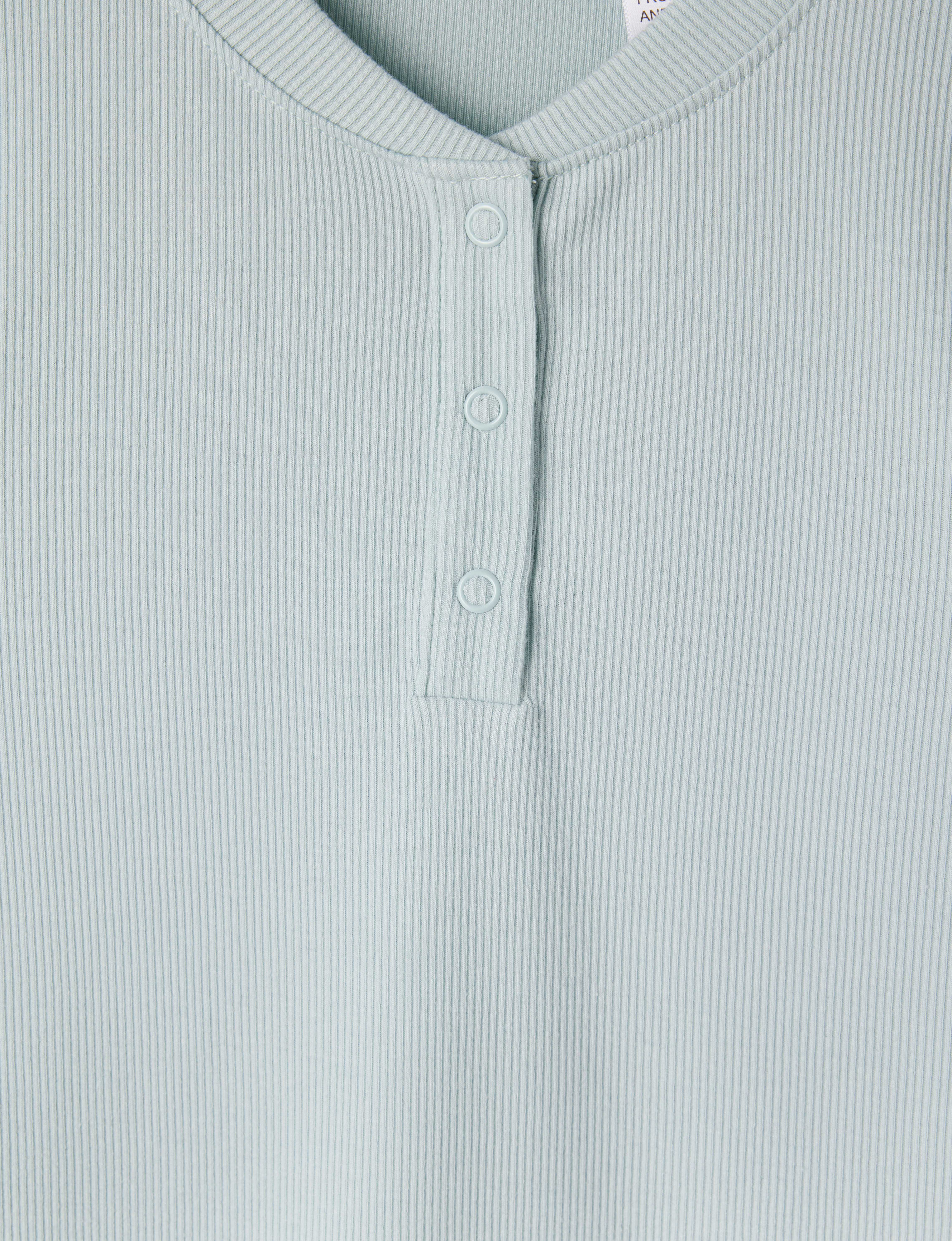 Sleep Squad Rib Henley PJ Set, Spearmint, 8-16 product photo View 02 L