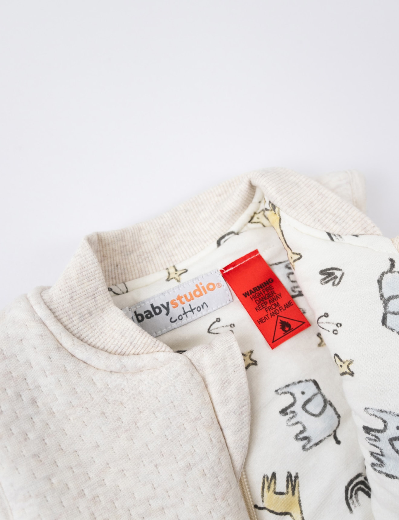 BabyStudio Sleep Bag, Oatmeal, 6-18m, 1 Tog product photo View 04 L