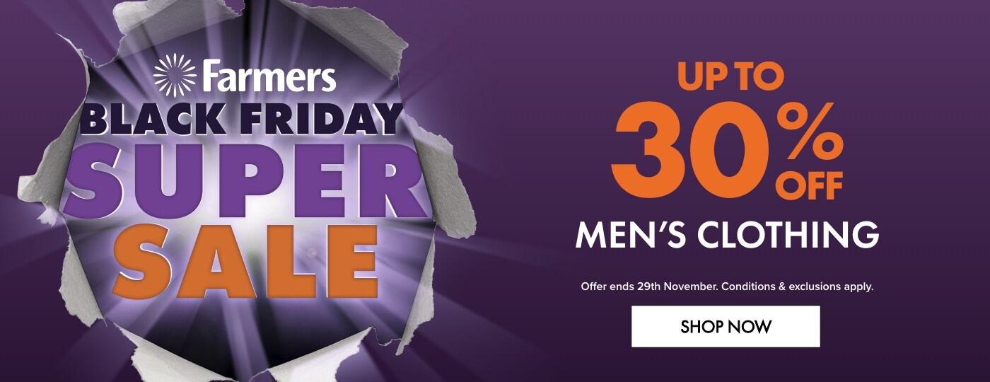 UP TO 30% OFF Men's Clothing